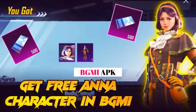 Free Character Voucher Event BGMI {Get Free Anna Character}